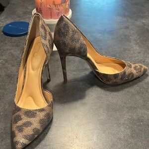 Jessica Simpson Leopard Print Heels